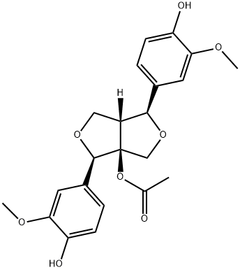 8-乙酰氧基松脂醇 结构式