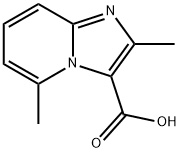 2,5-二甲基咪唑并[1,2-A]吡啶-3-羧酸 结构式
