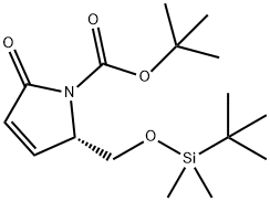 (2S,3R)-N-(tert-Butyloxycarbonyl)-O-(tert-butyl)diMethylsilyl-3,4-dehydro-pyroglutaMinol 结构式