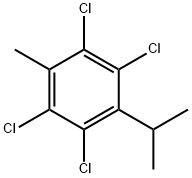 Benzene, 1,2,4,5-tetrachloro-3-methyl-6-(1-methylethyl)- 结构式