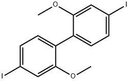 4,4'-diiodo-2,2'-dimethoxybiphenyl 结构式