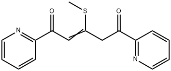 2-Pentene-1,5-dione, 3-(methylthio)-1,5-di-2-pyridinyl- 结构式