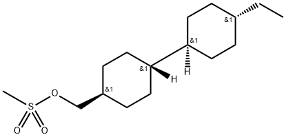 trans-4-(trans-4-Ethylcyclohexyl)cyclohexyl]methyl methanesulfonate 结构式