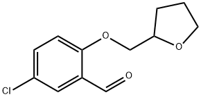 5-chloro-2-(oxolan-2-ylmethoxy)benzaldehyde 结构式