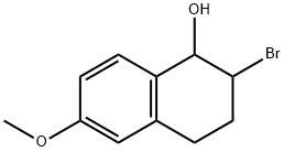 1-Naphthalenol, 2-bromo-1,2,3,4-tetrahydro-6-methoxy- 结构式