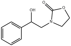 3-(2-Hydroxy-2-phenylethyl)oxazolidin-2-one 结构式