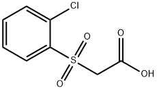 2-((2-氯苯基)磺酰基)乙酸 结构式