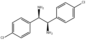 1,2-Ethanediamine, 1,2-bis(4-chlorophenyl)-, (1R,2R)- 结构式