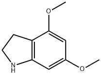 4,6-二甲氧基-2,3-二氢-1H-吲哚 结构式