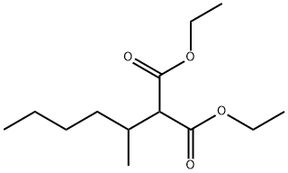 Propanedioic acid, 2-(1-methylpentyl)-, 1,3-diethyl ester 结构式