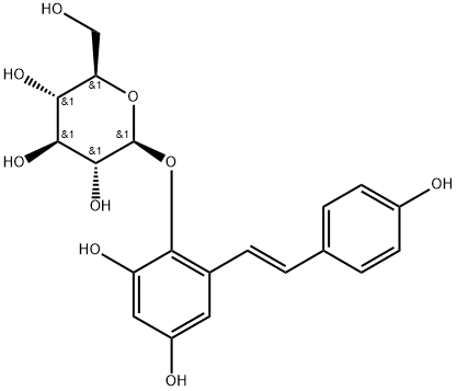 二苯乙烯苷 结构式