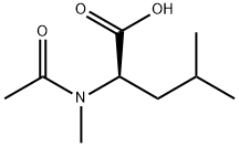 N-乙酰基-N-甲基-D-亮氨酸 结构式