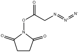 叠氮乙酸NHS酯 结构式