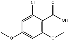 2-氯-4,6-二甲氧基苯甲酸 结构式