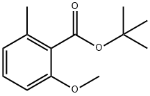 2-甲氧基-6-甲基苯甲酸叔丁酯 结构式