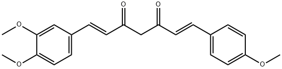 Di-O-methyldemethoxycurcumin 结构式