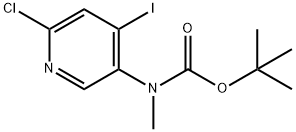 Carbamic acid, N-(6-chloro-4-iodo-3-pyridinyl)-N-methyl-, 1,1-dimethylethyl ester 结构式