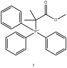 Phosphonium, (2-methoxy-1,1-dimethyl-2-oxoethyl)triphenyl-, iodide (1:1) 结构式