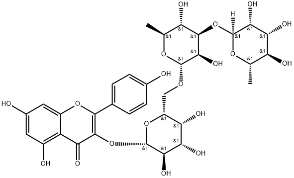 Kaempferol 3-O-rhamninoside 结构式