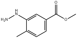 Benzoic acid, 3-hydrazinyl-4-methyl-, methyl ester 结构式