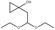 1-(2,2-二乙氧基乙基)环丙醇 结构式