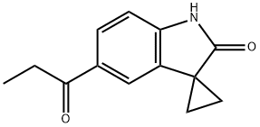 5-propanoylspiro[cyclopropane-1,3-indoline]-2-one 结构式