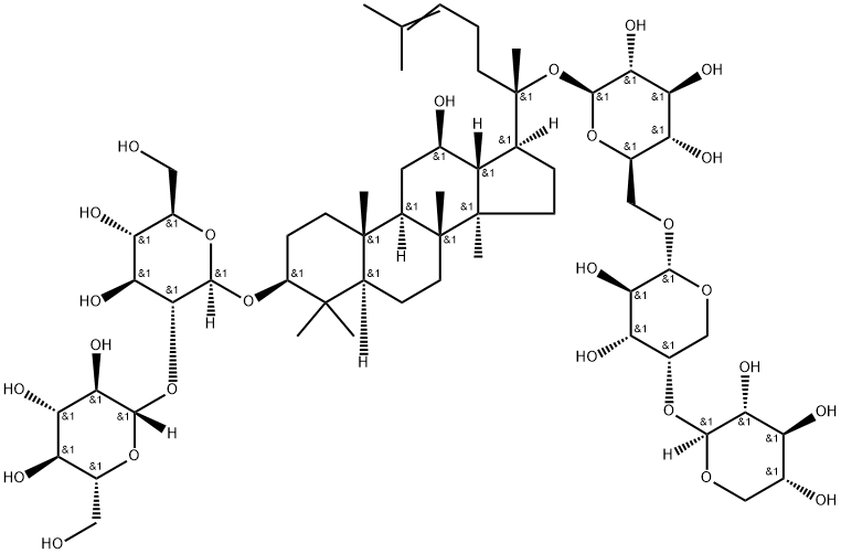 人参皂苷RA1 结构式