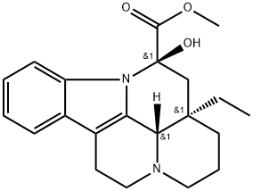 methyl (41S,12R,13aR)-13a-ethyl-12-
hydroxy-2,3,41,5,6,12,13,13aoctahydro-
1H-indolo[3,2,1-
de]pyrido[3,2,1-ij][1,5]naphthyridine-
12-carboxylate 结构式