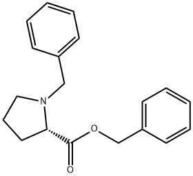 L-Proline, 1-(phenylmethyl)-, phenylmethyl ester 结构式