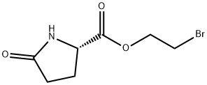 Proline, 5-oxo-, 2-bromoethyl ester 结构式