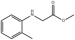 2-[(2-甲基苯基)氨基]乙酸甲酯 结构式