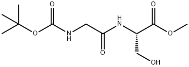 L-Serine, N-[(1,1-dimethylethoxy)carbonyl]glycyl-, methyl ester 结构式