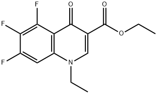 3-Quinolinecarboxylic acid, 1-ethyl-5,6,7-trifluoro-1,4-dihydro-4-oxo-, ethyl ester 结构式