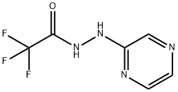 2,2,2-三氟-2-(2-吡嗪基)酰肼乙酸 结构式