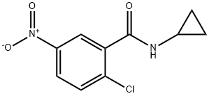 Benzamide, 2-chloro-N-cyclopropyl-5-nitro- 结构式