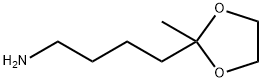 4-(2-甲基-1,3-二氧戊环-2-基)丁-1-胺 结构式