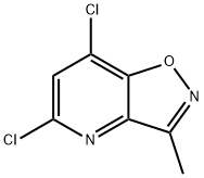 5,7-二氯-3-甲基异噁唑并[4,5-B]吡啶 结构式