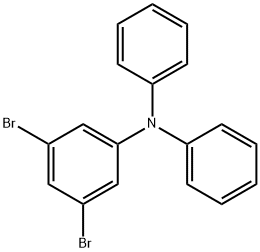 (3,5-Dibromo-phenyl)-diphenyl-amine 结构式