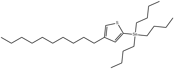 Stannane, tributyl(4-decyl-2-thienyl)- 结构式