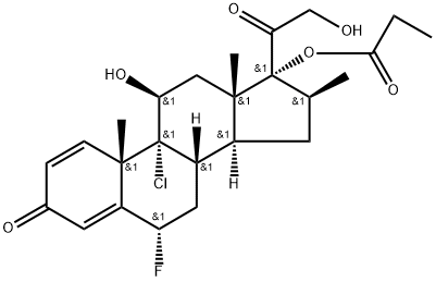 Halobetasol Propionate 9-Chloro 21-Hydroxy Analog 结构式