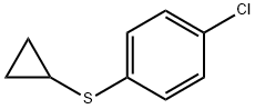 Benzene, 1-chloro-4-(cyclopropylthio)- 结构式
