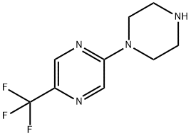 2-(哌嗪-1-基)-5-(三氟甲基)吡嗪 结构式