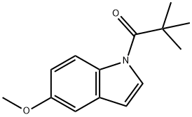 1-Propanone, 1-(5-methoxy-1H-indol-1-yl)-2,2-dimethyl- 结构式