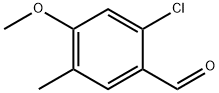 Benzaldehyde, 2-chloro-4-methoxy-5-methyl- 结构式