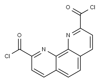 2,9-二甲酰氯-1,10-菲咯啉 结构式