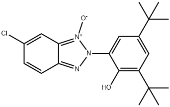 Phenol, 2-(6-chloro-1-oxido-2H-benzotriazol-2-yl)-4,6-bis(1,1-dimethylethyl)- 结构式
