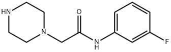 N-(3-氟苯基)-2-(哌嗪-1-基)乙酰胺 结构式