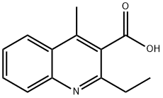 3-Quinolinecarboxylic acid, 2-ethyl-4-methyl- 结构式