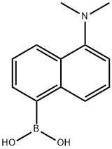 (5-(二甲胺基)萘-1-基)硼酸 结构式