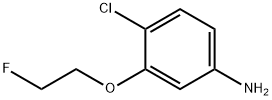 4-氯-3-(2-氟乙氧基)苯胺 结构式